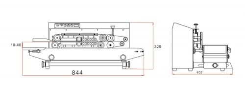 Роликовый запайщик пакетов HUALIAN FR-770I