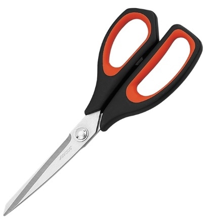 Ножницы кухонные ARCOS 185701 нержавеющая сталь, полипроп., L=240/95, B=25мм, черный, красный
