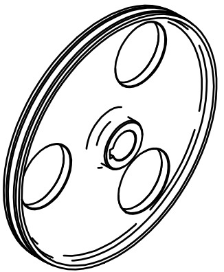 Шкив нижний для KT-210 №56