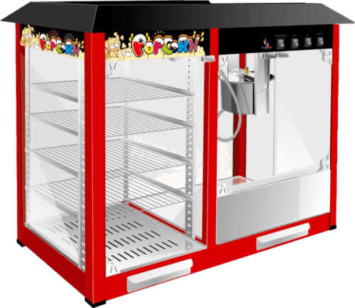 Аппарат для попкорна AIRHOT POP-6W с витриной