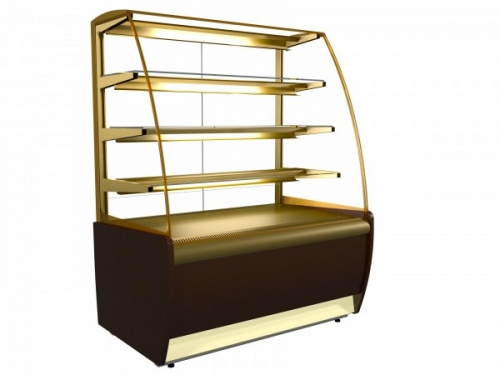 Витрина холодильная кондитерская CARBOMA K70 VM 0,9-1 0102-0109 (ВХСв - 0,9д )