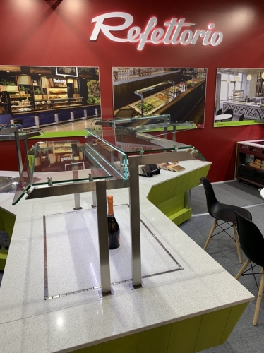 Мармит первых блюд REFETTORIO RМ42АD шведский стол островной 1105х700х860(1465)