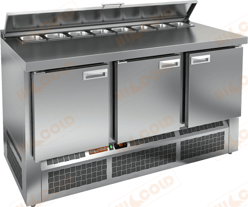 Стол холодильный для салатов HICOLD SLE2-111GN (1/6)