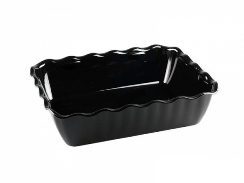 Салатник с волнистыми краями RESTOLA 4 л 330х265х80 (черный)