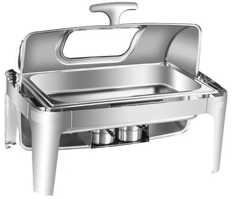 Чафин диш MVQ Standart 9L крышка со стеклом