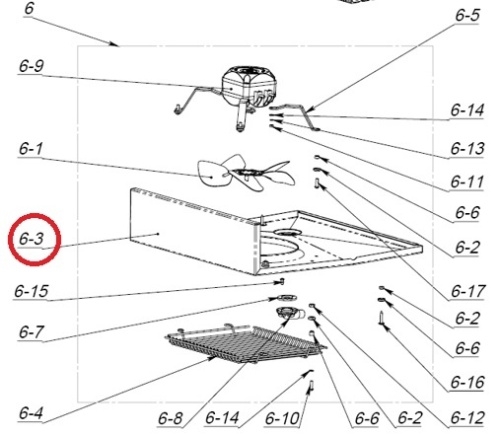 Поддон испарителя (СБ) CM105-S, CM107-S,BC112Sd (квадр. белая решетка)