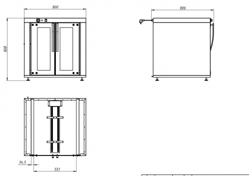 Шкаф расстоечный GRILL MASTER РПК 2 22149
