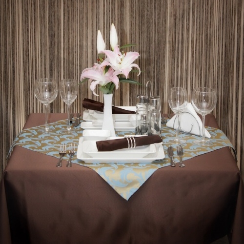 Салфетка LUXSTAHL 45х45 см «Ричард» коричневая