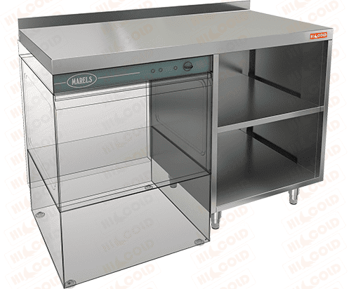 Стол для посудомоечной машины HICOLD НБМСЗОКП-12/7БЛ