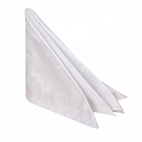 Салфетка LUXSTAHL 45х45 см «Журавинка» белая (вензель)