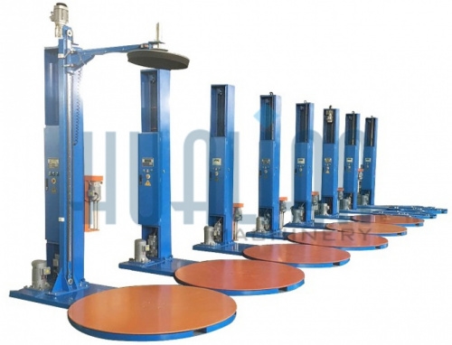 Паллетоупаковщик HUALIAN HL-1650P с моторизированной кареткой с престрейчем и прижимом