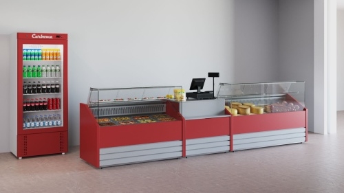 Прилавок CARBOMA GС75 N 0,6-7, фронт паттерн