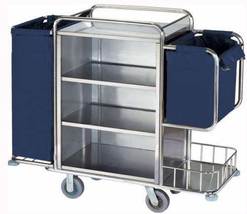 Тележка для горничных ОЛДАК ТН 7 нержавеющая стальаль