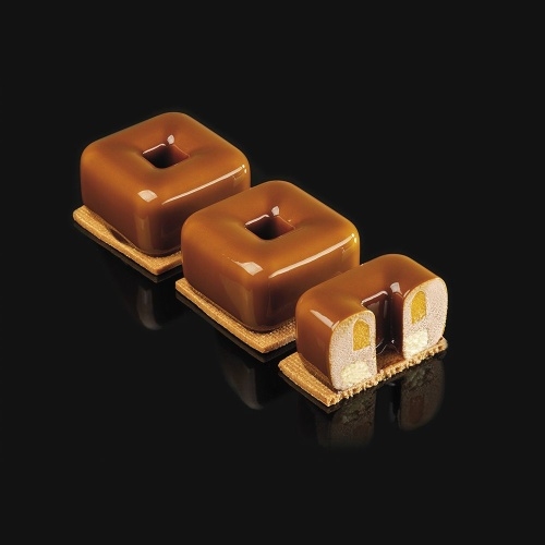 Форма силиконовая PAVOFLEX для пирож. 3D "Тулум" 56х56мм h34мм, 90мл, 12 ячеек