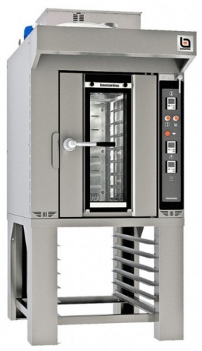 Печь ротационная BASSANINA FR MINI E46.10 со стендом FR MINI E46.PR автоклапан