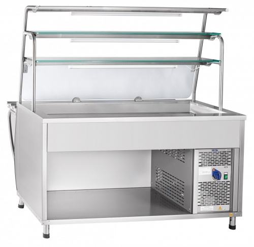 Прилавок холодильный ABAT ПРЕМЬЕР ПВВ(Н)-70Т-01-НШ