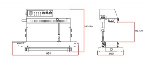Роликовый запайщик пакетов HUALIAN FRM-810II