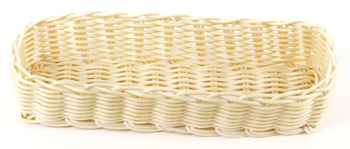 Корзинка пластиковая LUXSTAHL 270х90 мм бежевая [KT3049] кт1909