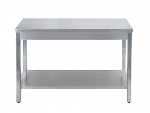 Стол универсальный LUXSTAHL СПУ-14/6 со сплошной полкой нерж.