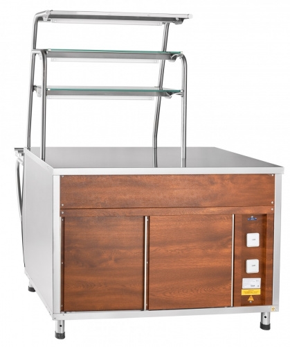 Прилавок для горячих напитков ABAT ПРЕМЬЕР ПГН-70Т (кашированный под дерево)
