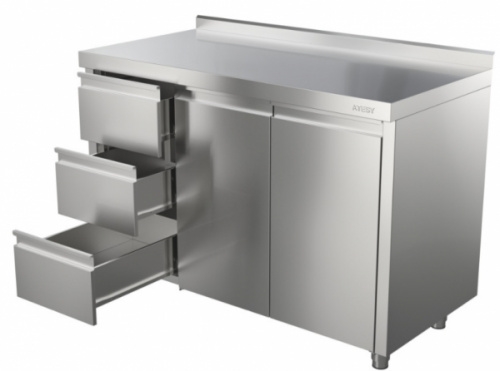 Стол производственный ATESY СТ-С-1-1200.600-02-Р-3Л (СТ-3/1200/600 с ящиками)