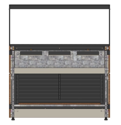 Стол шведский нейтральный REFETTORIO RBN22NSW ШС NEW пристенный без полки