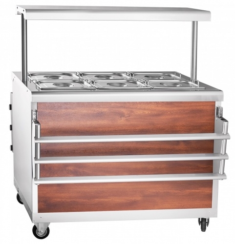 Мармит вторых блюд ABAT ЭМК-70ПМ (кашированный под дерево)