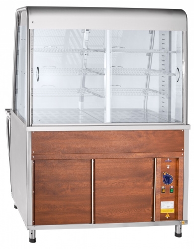 Прилавок-витрина тепловой ABAT ПРЕМЬЕР ПВТ-70Т (кашированная под дерево)