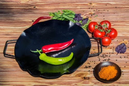 Сковорода для саджа SADJ углерод.сталь, D=35см