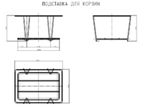 Подставка для корзин покупательских SMEP