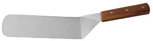 Лопатка MGSteel 36 см. изогнутая раб. часть 19*7 см. нерж. с дерев. ручкой