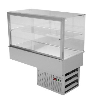 Витрина охлаждаемая встраиваемая GASTROLUX ВСВ-127/СUBE 1200*700*600(1200)