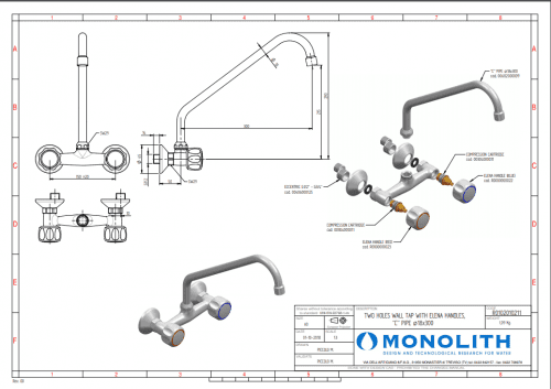 Смеситель MONOLITH R0102010211 встраиваемый в стену