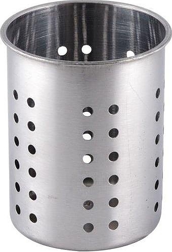 Емкость для столовых приборов MVQ CHIN d=100 мм. h=125 мм. перфор. нерж.