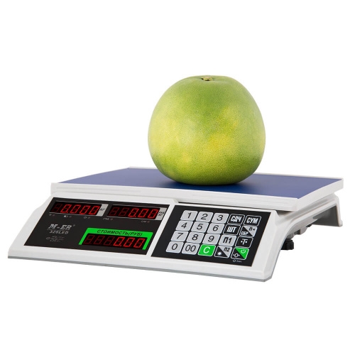 Весы торговые M-ER 326 AC-32.5 "Slim" LED Белые