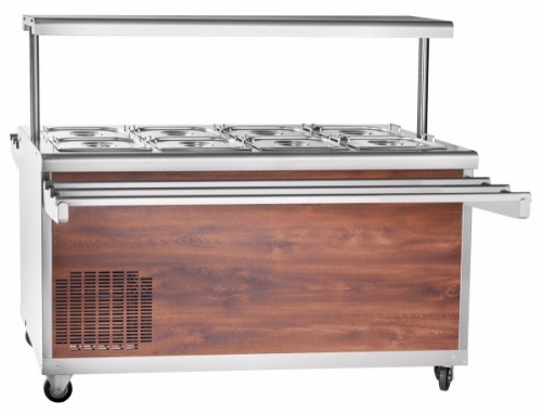 Прилавок холодильный ABAT ПВВ(Н)-70ПМ-01-НШ (кашированная под дерево)