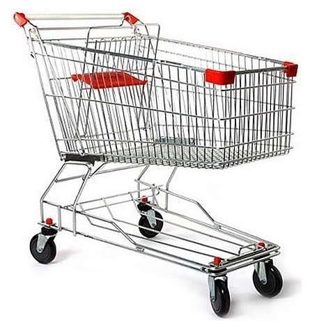 Тележка покупательская 125л EKSI KTE0125BS RD