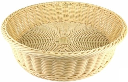 Корзина для хлеба MGPROF 69557 полиротанг, D=40, H=10 см, бежевый