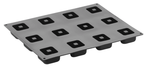 Форма силиконовая PAVOFLEX для пирож. 3D "Тулум" 56х56мм h34мм, 90мл, 12 ячеек