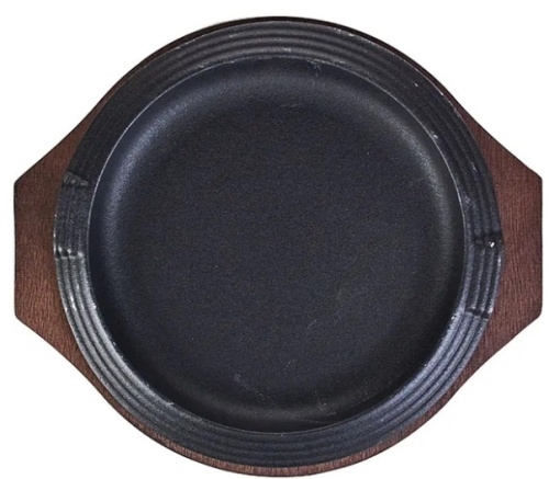 Сковорода на деревянной подставке ILSA 0480MB20GCV чугун/дерево, D=16 см