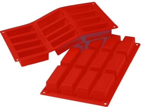 Форма силик. д/зам. и вып. "Прямоугольник" MARTELLATO 79х29мм h30мм, 12 ячеек