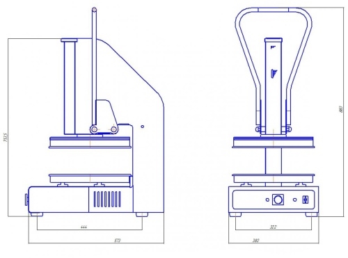 Пресс для пиццы GRILL MASTER Ф2ПЦЭ 22250