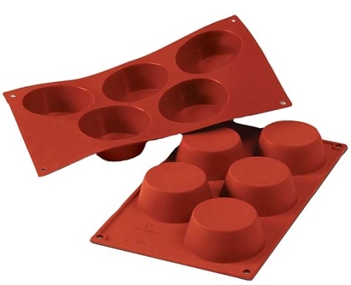 Форма силик. д/зам. и вып. "Маффин" d81мм h32мм, 5 ячеек