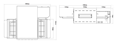 Печь для пиццы конвейерная KOCATEQ EPCV24/80