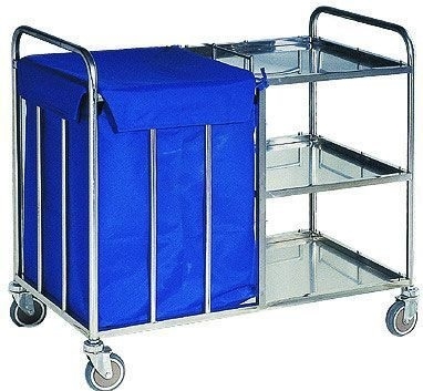 Тележка для горничных ОЛДАК ТН 2 нержавеющая стальаль