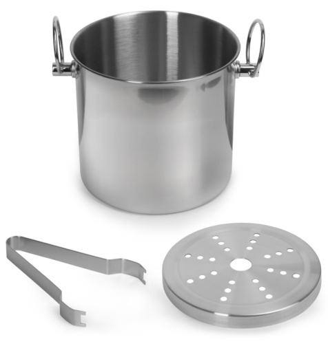 Ведро для льда LUXSTAHL кт2866 нерж.сталь, D=14,5, H=13,1 см