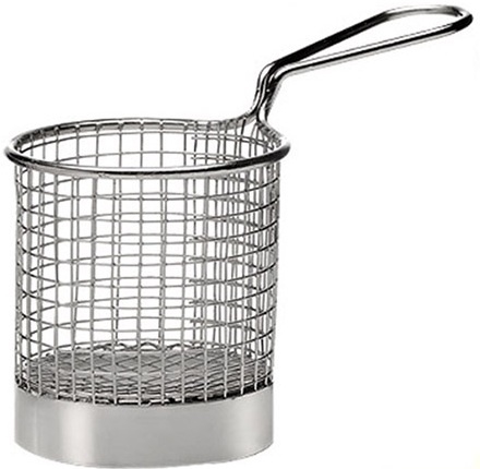 Корзинка для подачи MGSteel круг. 8*8 см. нерж.