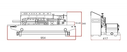 Роликовый запайщик пакетов HUALIAN FRM-810I