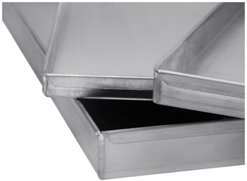 Противень LUXSTAHL мки172 алюминий L=600, B=400, H=15 мм 1,5мм