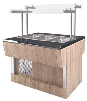 Мармит вторых блюд REFETTORIO RМ42А шведский стол островной